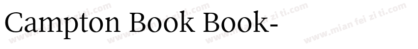 Campton Book Book字体转换